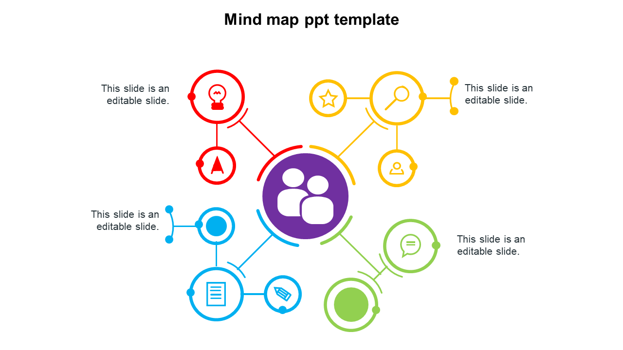 Mind map ppt template 